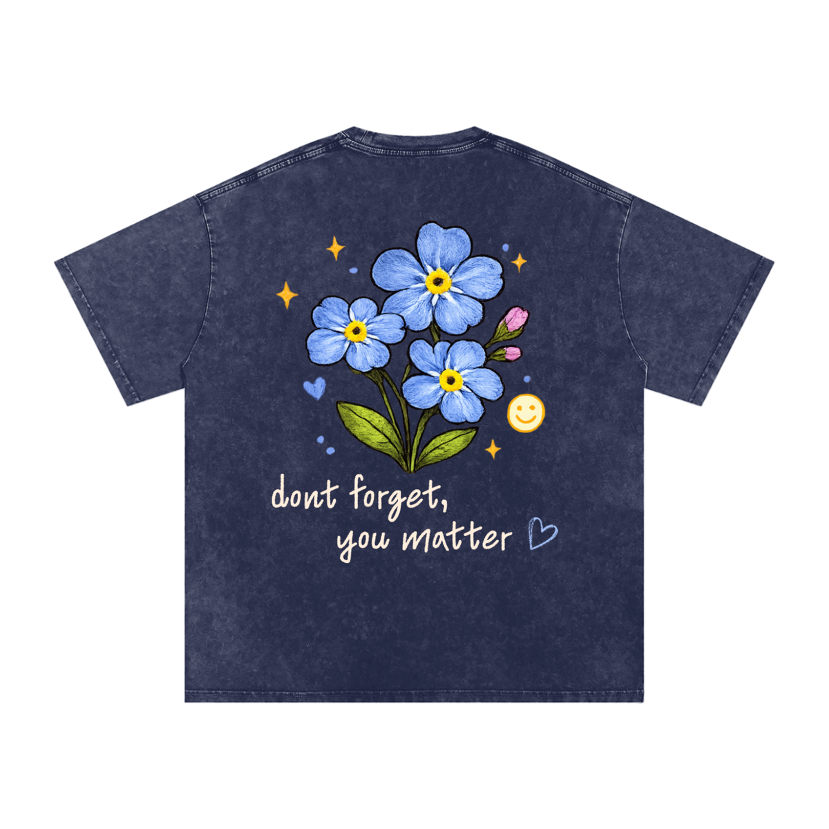 COURHF,Checkonurhappyfriends,forgetmenotflowers,Designedtocare