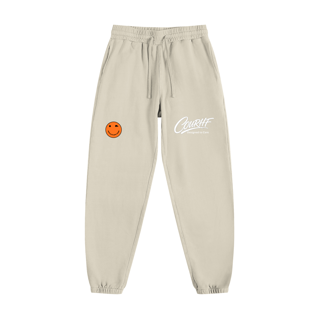 COURHF Vintage Washed Cotton Sweatpants