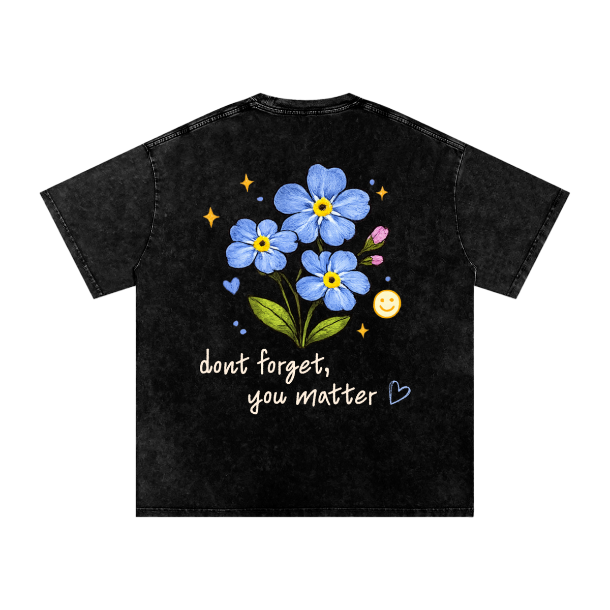 COURHF,Checkonurhappyfriends,forgetmenotflowers,Designedtocare